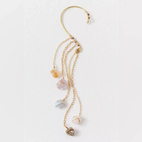 NWT Ariana Ost Dripping Stones Ear Party by Free People - Picture 3 of 3